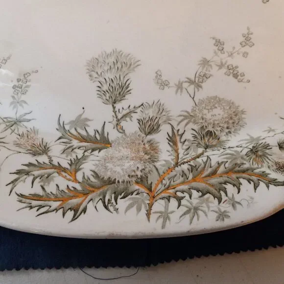 Vintage John Edwards England Platter "Thistle"